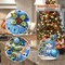 Christmas Diamond Art Painting Kit, Snowman Double Sided Desktop Ornament, Cute Tabletop Diamond Art Painting Gift, DIY 3D Special Gem Diamond Dot Kit for Adults, Box Package(Blue Snowman)
